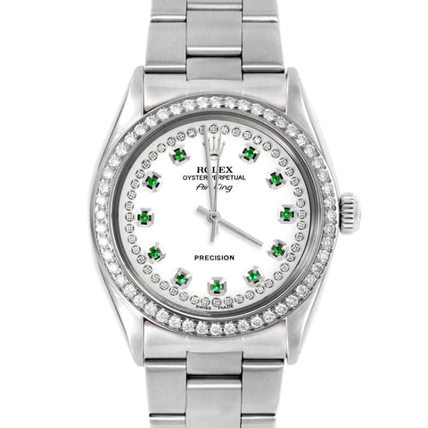 Rolex Air King 34mm | 5500-SS-WHT-STRE-BDS-OYS