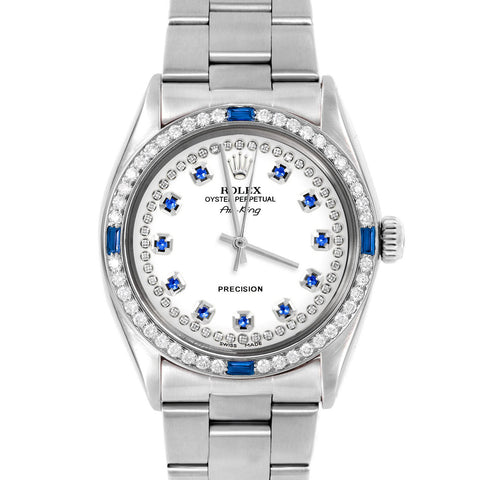 Rolex Air King 34mm | 5500-SS-WHT-STRS-4SPH-OYS