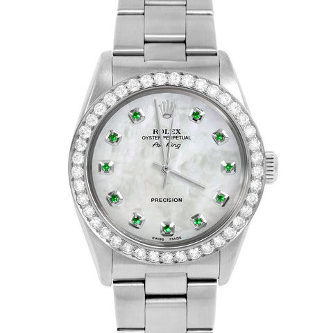 Rolex Air King 34mm | 5500-SS-WMOP-EMD-AM-2CT-OYS