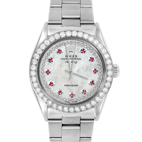 Rolex Air King 34mm | 5500-SS-WMOP-STRR-2CT-OYS