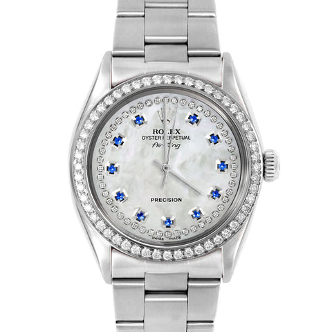 Rolex Air King 34mm | 5500-SS-WMOP-STRS-BDS-OYS