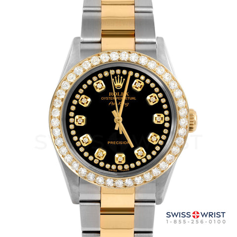 Rolex Air King 34mm | 5500-TT-BLK-STRD-2CT-OYS