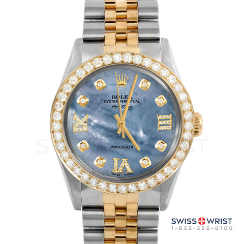 Rolex Air King 34mm | 5500-TT-BLMOP-8DR369-2CT-JBL