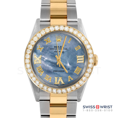 Rolex Air King 34mm | 5500-TT-BLMOP-RDR369-2CT-OYS