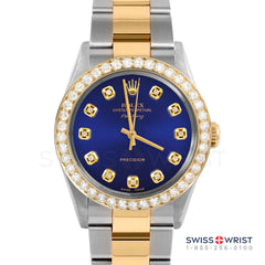 Rolex Air King 34mm | 5500-TT-BLU-DIA-AM-2CT-OYS