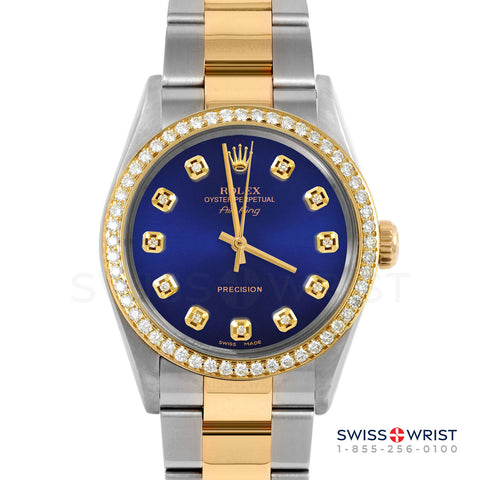 Rolex Air King 34mm | 5500-TT-BLU-DIA-AM-BDS-OYS
