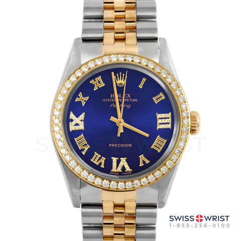 Rolex Air King 34mm | 5500-TT-BLU-RDR369-BDS-JBL