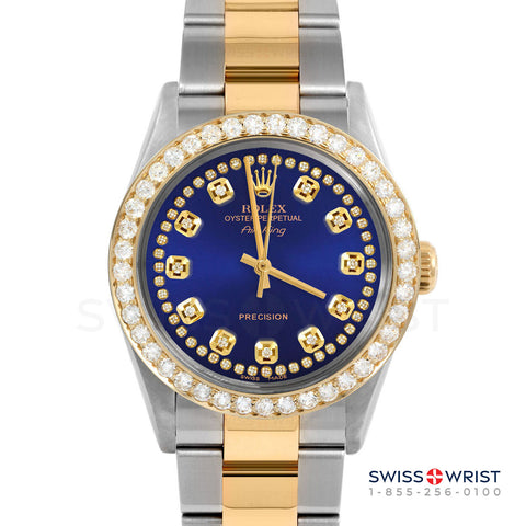 Rolex Air King 34mm | 5500-TT-BLU-STRD-2CT-OYS