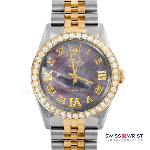 Rolex Air King 34mm | 5500-TT-BMOP-RDR369-2CT-JBL