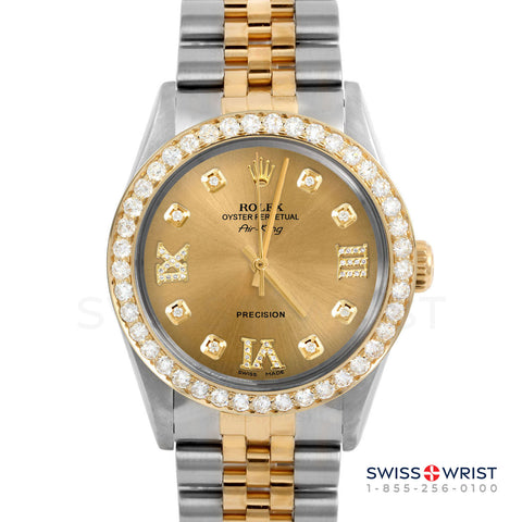 Rolex Air King 34mm | 5500-TT-CHM-8DR369-2CT-JBL