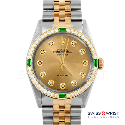 Rolex Air King 34mm | 5500-TT-CHM-DIA-AM-4EMD-JBL