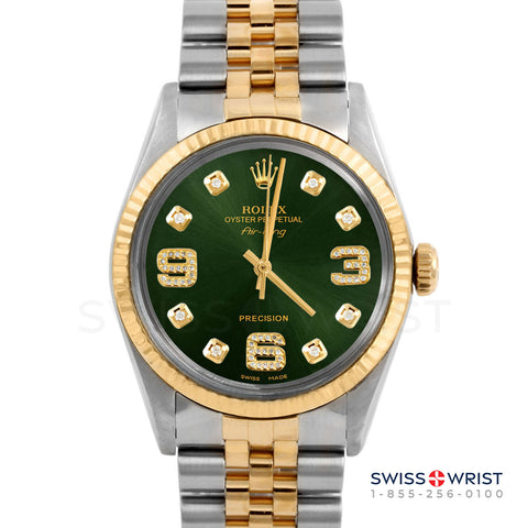 Rolex Air King 34mm | 5500-TT-GRN-8DA369-FLT-JBL