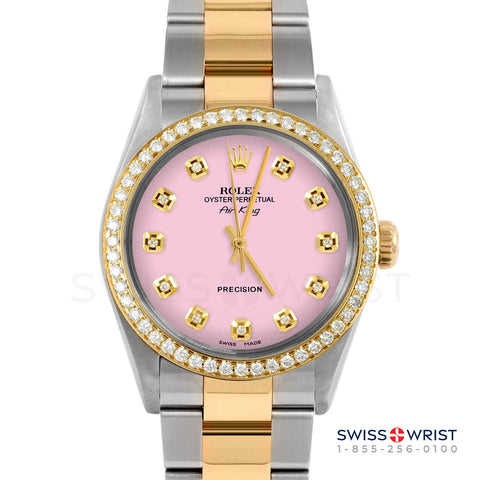 Rolex Air King 34mm | 5500-TT-PNK-DIA-AM-BDS-OYS