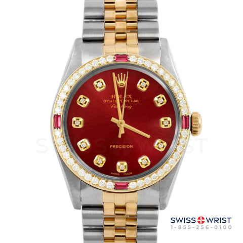 Rolex Air King 34mm | 5500-TT-RED-DIA-AM-4RBY-JBL