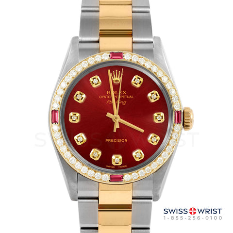 Rolex Air King 34mm | 5500-TT-RED-DIA-AM-4RBY-OYS