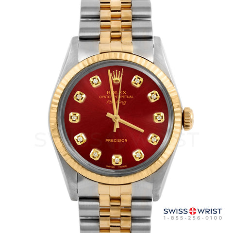 Rolex Air King 34mm | 5500-TT-RED-DIA-AM-FLT-JBL