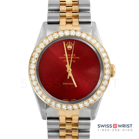 Rolex Air King 34mm | 5500-TT-RED-NOHM-2CT-JBL