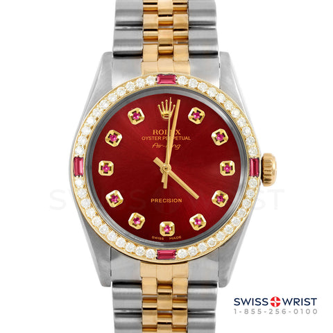 Rolex Air King 34mm | 5500-TT-RED-RBY-AM-4RBY-JBL