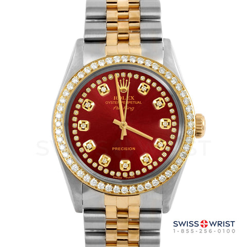 Rolex Air King 34mm | 5500-TT-RED-STRD-BDS-JBL