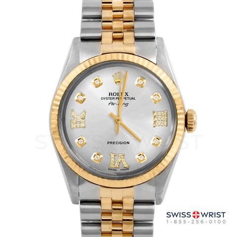 Rolex Air King 34mm | 5500-TT-SLV-8DR369-FLT-JBL