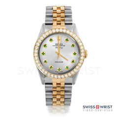 Rolex Air King 34mm | 5500-TT-SLV-EMD-AM-2CT-JBL