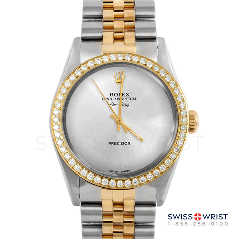 Rolex Air King 34mm | 5500-TT-SLV-NOHM-BDS-JBL