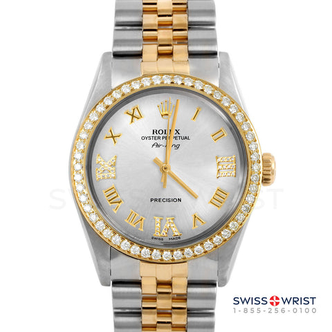 Rolex Air King 34mm | 5500-TT-SLV-RDR369-BDS-JBL