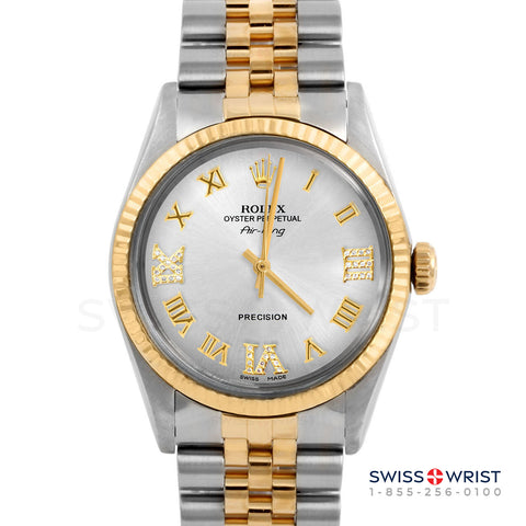 Rolex Air King 34mm | 5500-TT-SLV-RDR369-FLT-JBL