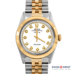 Rolex Air King 34mm | 5500-TT-WHT-STRD-SMT-JBL