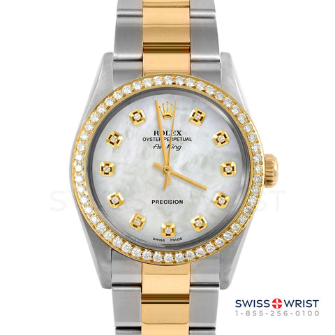 Rolex Air King 34mm | 5500-TT-WMOP-DIA-AM-BDS-OYS