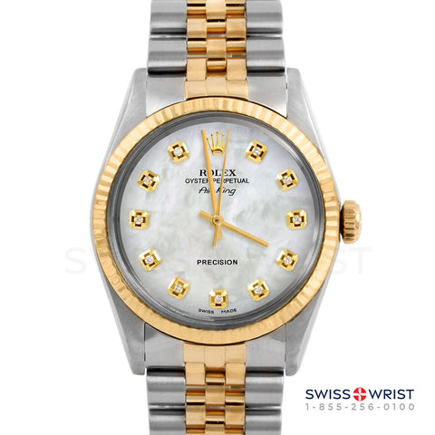 Rolex Air King 34mm | 5500-TT-WMOP-DIA-AM-FLT-JBL