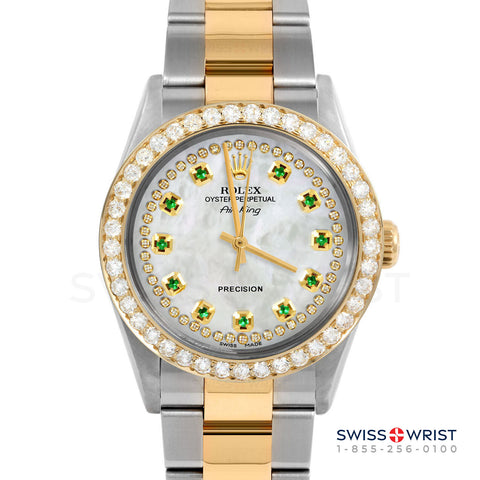 Rolex Air King 34mm | 5500-TT-WMOP-STRE-2CT-OYS