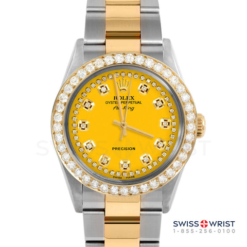 Rolex Air King 34mm | 5500-TT-YLW-STRD-2CT-OYS