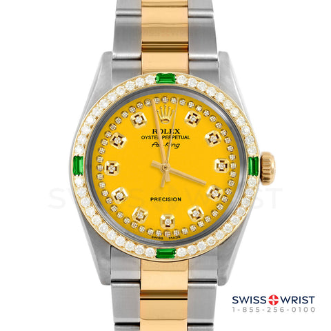Rolex Air King 34mm | 5500-TT-YLW-STRD-4EMD-OYS