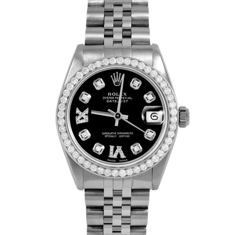 Rolex Datejust 31mm | 6827-SS-BLK-8DR69-BDS-JBL