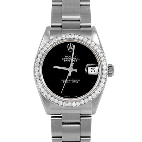 Rolex Datejust 31mm | 6827-SS-BLK-NOHM-BDS-OYS