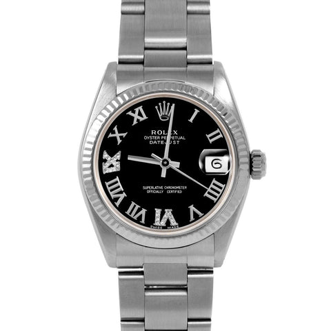 Rolex Datejust 31mm | 6827-SS-BLK-RDR69-FLT-OYS