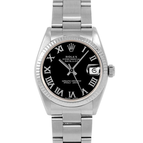 Rolex Datejust 31mm | 6827-SS-BLK-ROM-FLT-OYS