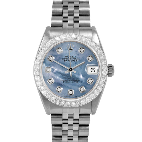 Rolex Datejust 31mm | 6827-SS-BLMOP-DIA-AM-2CT-JBL