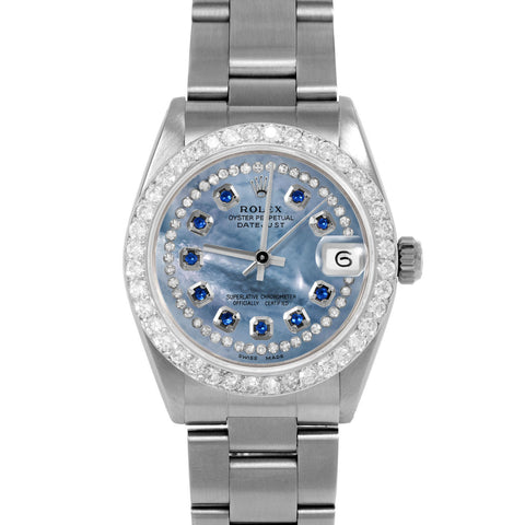 Rolex Datejust 31mm | 6827-SS-BLMOP-STRS-2CT-OYS