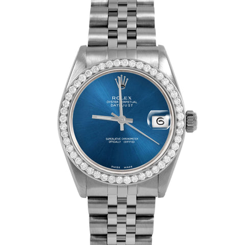 Rolex Datejust 31mm | 6827-SS-BLU-NOHM-BDS-JBL