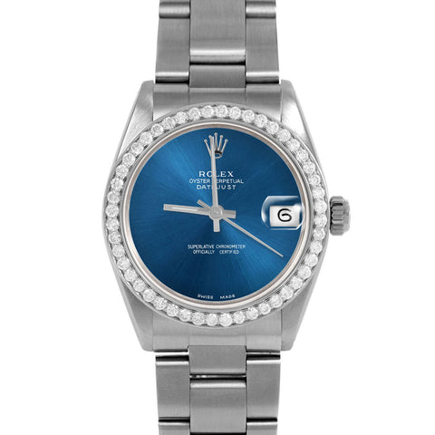 Rolex Datejust 31mm | 6827-SS-BLU-NOHM-BDS-OYS