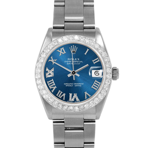 Rolex Datejust 31mm | 6827-SS-BLU-RDR69-2CT-OYS