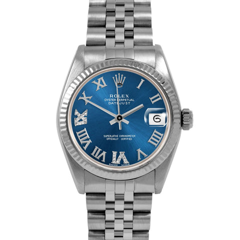 Rolex Datejust 31mm | 6827-SS-BLU-RDR69-FLT-JBL