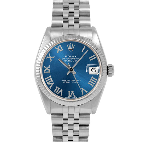 Rolex Datejust 31mm | 6827-SS-BLU-ROM-FLT-JBL