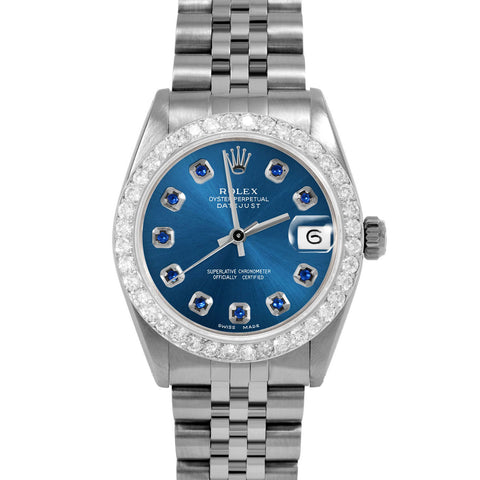 Rolex Datejust 31mm | 6827-SS-BLU-SPH-AM-2CT-JBL