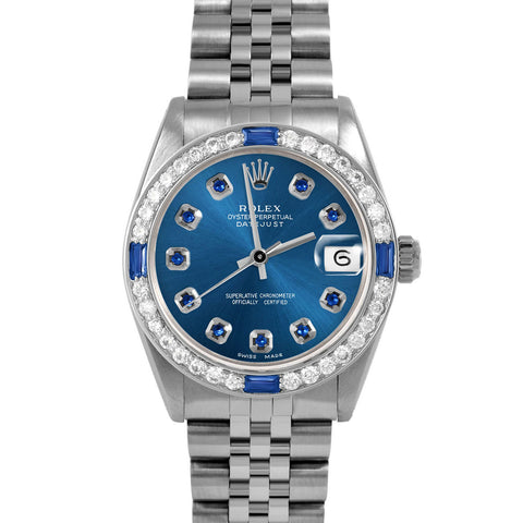 Rolex Datejust 31mm | 6827-SS-BLU-SPH-AM-4SPH-JBL