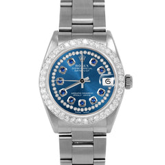 Rolex Datejust 31mm | 6827-SS-BLU-STRS-2CT-OYS