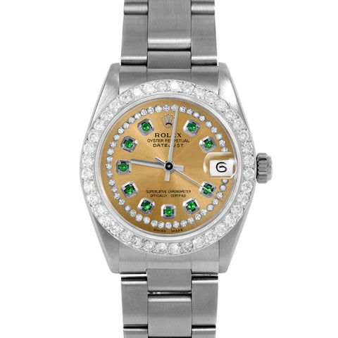 Rolex Datejust 31mm | 6827-SS-CHM-STRE-2CT-OYS