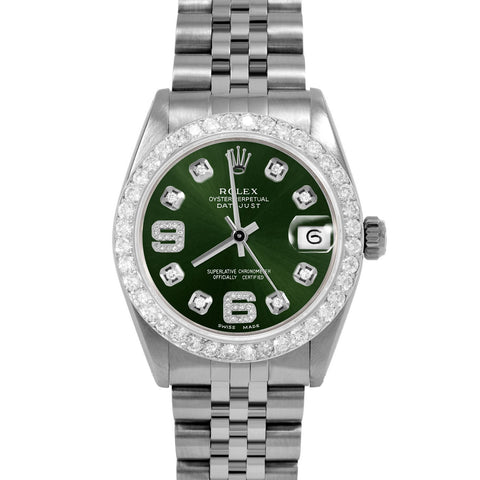 Rolex Datejust 31mm | 6827-SS-GRN-8DA69-2CT-JBL